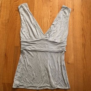 Silky ice blue Theory top